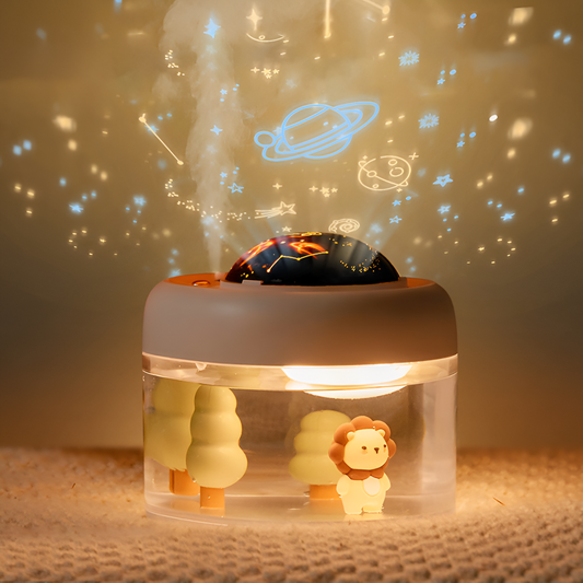 HUMIDIFICADOR INFANTIL MÁGICO con PROYECCIÓN de NOCHE ESTRELLADA